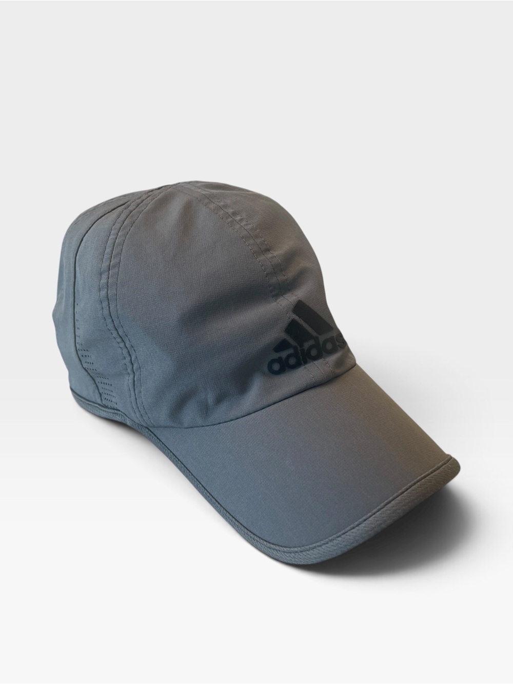 adidas Gray Lightweight Sport Cap with Logo